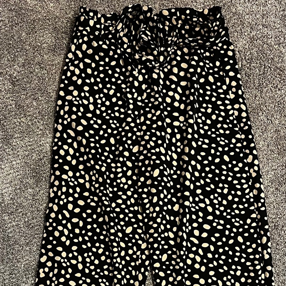 Fun Pattern Paper Bag Dress Pant